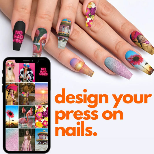 Design Your Own Custom Press-On Nails - Long Ballerina