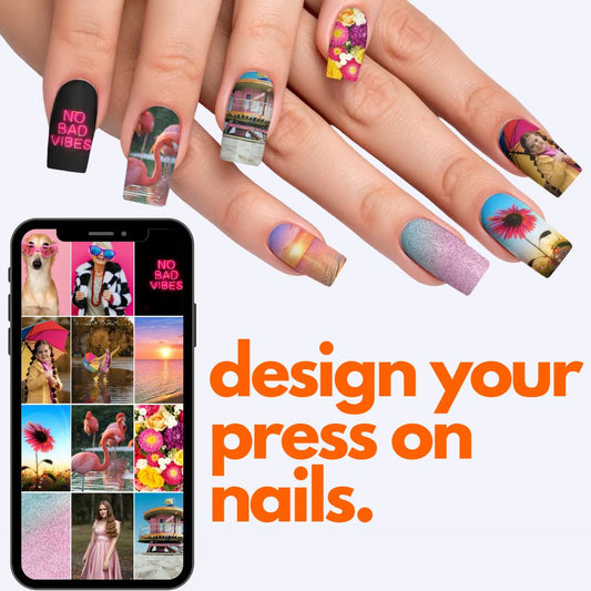 Design Your Own Custom Press-On Nails - Long Coffin