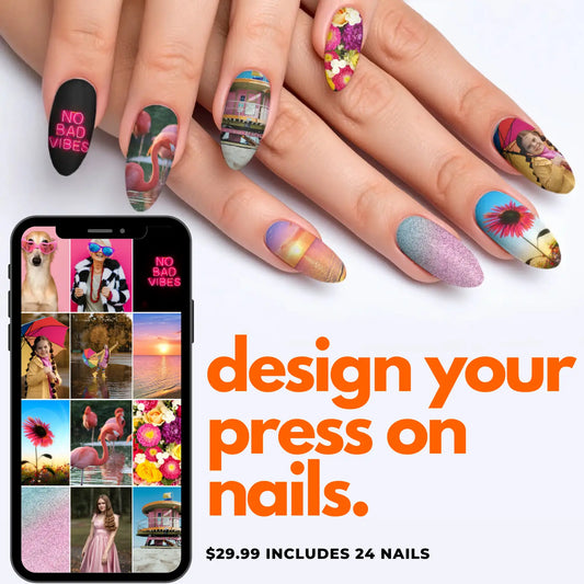 Custom Photo Press-On Nails – Upload Your Own Design